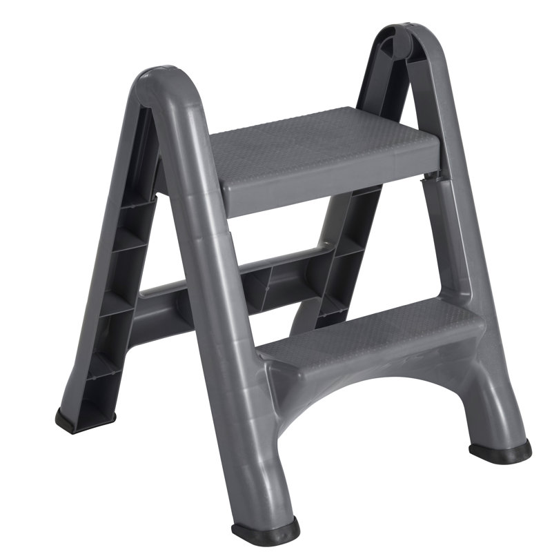 Rubbermaid Commercial Products 2 Step Plastic Step Stool with 300 lb